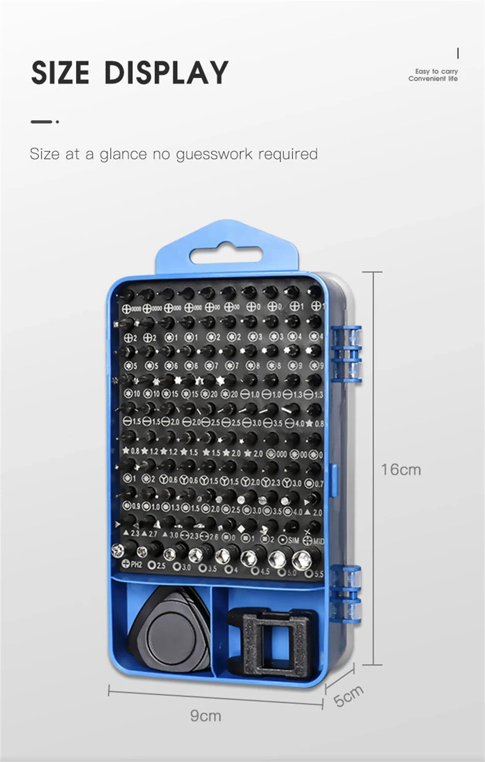 Juego de destornilladores de precisión profesionales 115 en 1, Kit de puntas hexagonales Torx magnéticas, herramienta de reparación electrónica para Xiaomi, Mac, PC y iPhone