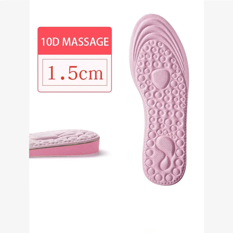 Plantillas de altura aumentada para zapatos de mujer, suela interior, inserto de zapato, elevación del talón, comodidad EVA, plantillas para el cuidado de los pies, 1 par