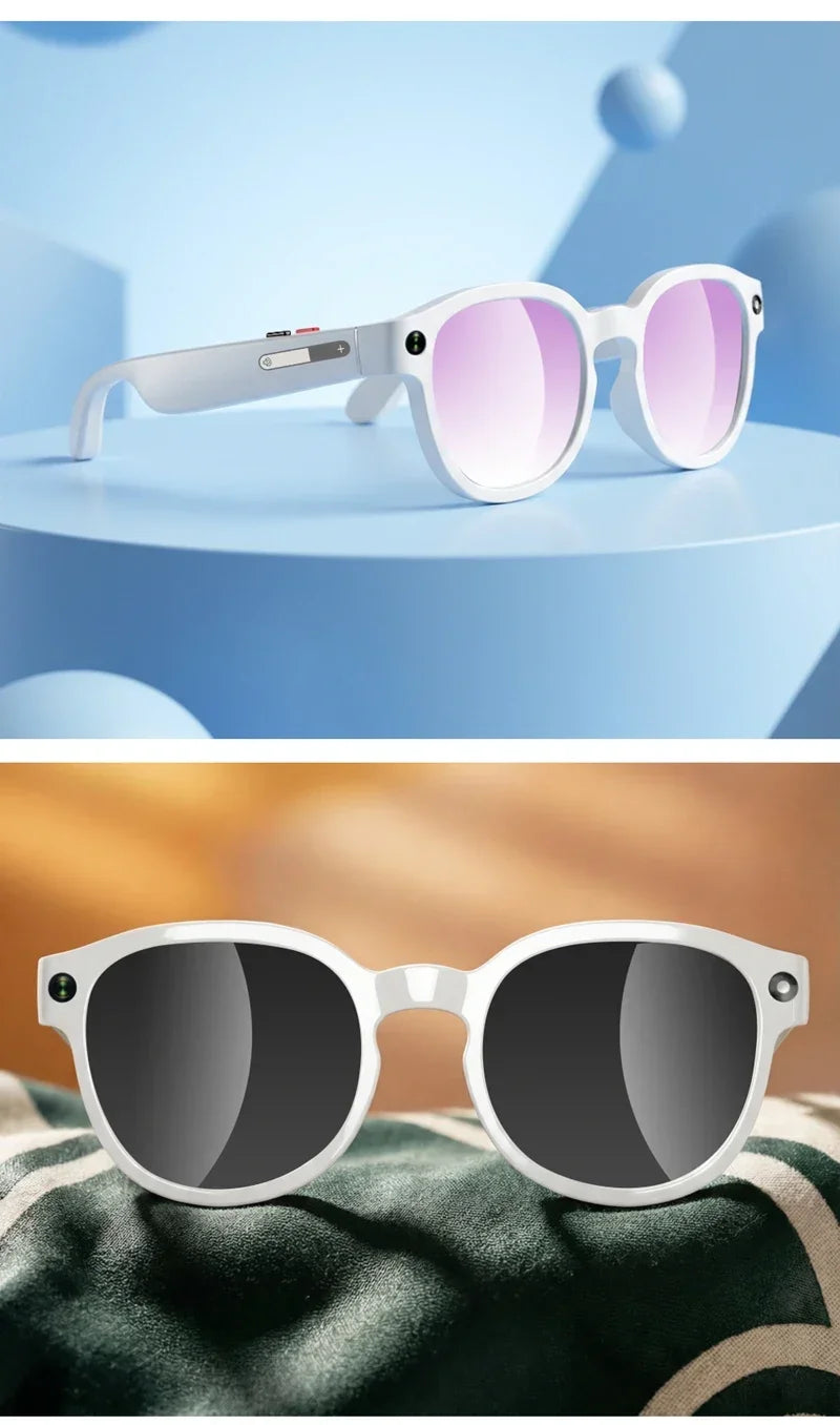 Gafas Inteligentes Lenovo con IA, Traducción por IA, Cámara HD de 8MP, Grabación de Imágenes 4K, Llamadas Bluetooth, Grabación de Música, Gafas de Sol Inteligentes, Novedad 2026