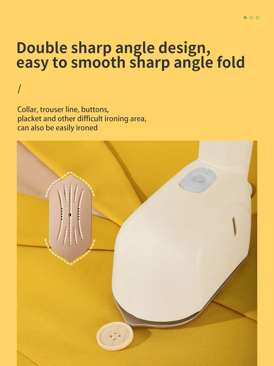 Plancha eléctrica de mano para colgar, máquina de planchar para el hogar, Mini plancha de vapor plegable de viaje, de doble uso húmedo y seco
