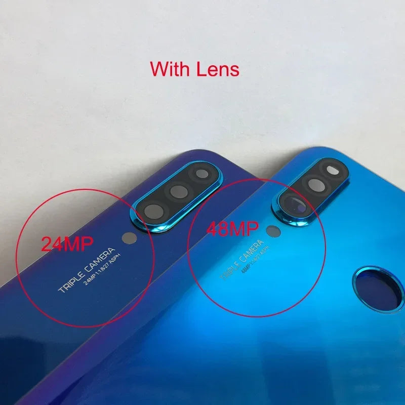 Cubierta Trasera de Batería para Huawei P30 Lite, Carcasa Trasera, Panel de Vidrio para Huawei Nova 4e