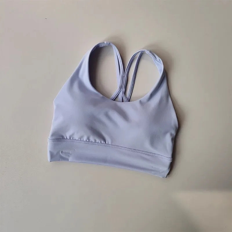 Conjunto de Yoga transpirable para mujer, traje deportivo de 2 uds, ropa de gimnasio, ropa de entrenamiento, Top corto de gimnasia, Legging de cintura alta, conjunto de sujetador de Fitness, trajes deportivos