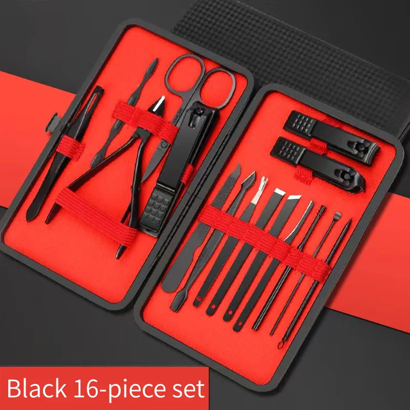 Juego de cortaúñas para manicura, herramientas de belleza prácticas, recortador de uñas, cuchillo de pedicura, cuchillo para pelar orejas