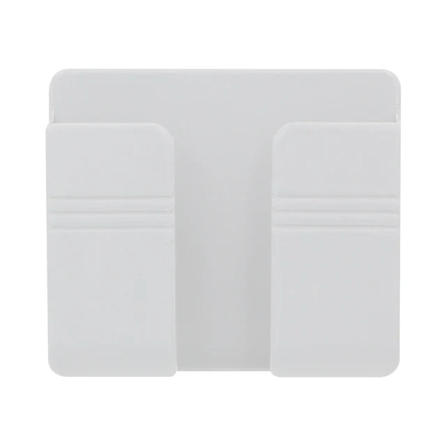 Caja de almacenamiento montada en la pared, organizador multifunción sin perforaciones, Control remoto de TV, soporte de carga para enchufe de teléfono móvil, 1-4 Uds.