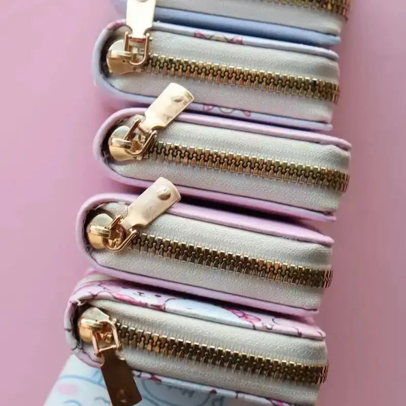 Monedero Compacto con Diseño de Crayon Shin-chan, Cartera Corta con Cremallera de Anime para Niños y Niñas