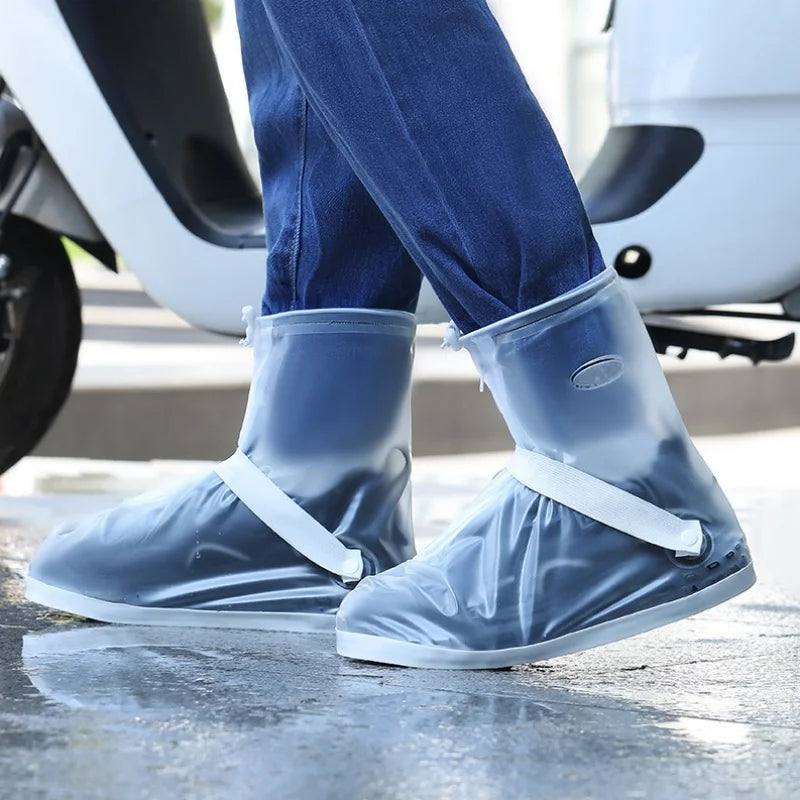 Cubierta impermeable para zapatos contra la lluvia, cubiertas antideslizantes reutilizables para botas de senderismo y ciclismo, protectores para zapatos, cubierta para botas de arena húmeda para lluvia y nieve