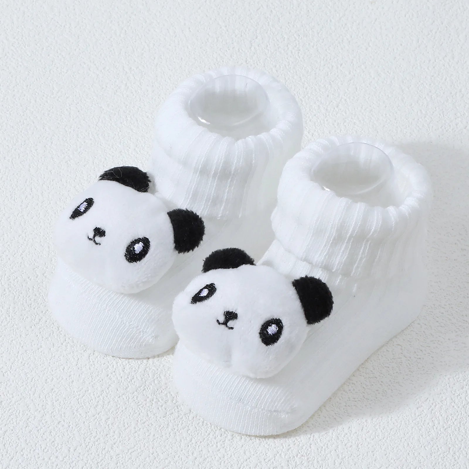 Calcetines bonitos de dibujos animados de oso, León, Panda, calcetines de bebé para niños y niñas, calcetines de tubo sólidos de algodón suave para recién nacidos, calcetines para niños