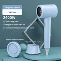 Secador de Pelo Profesional de 2400W con Aire Frío y Caliente, Temperatura Constante, Luz Azul, Iones Negativos y Silencioso