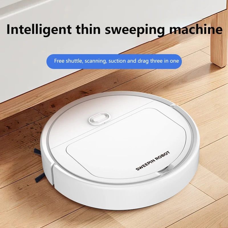 Nuevo Robot Aspirador Inteligente 3 en 1 2026, 4000 Pa de Succión Potente para Dormitorio, Sala de Estar, Pisos Duros, Pelo de Mascotas y Alfombras
