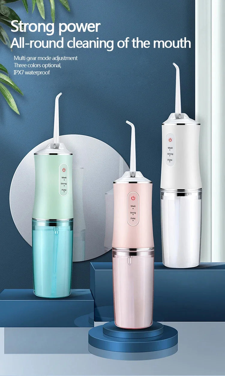 Irrigador Oral, aparato de hilo Dental con chorro de agua, hilo dental para odontología, lavadora bucal, herramientas de limpieza para blanqueamiento Dental