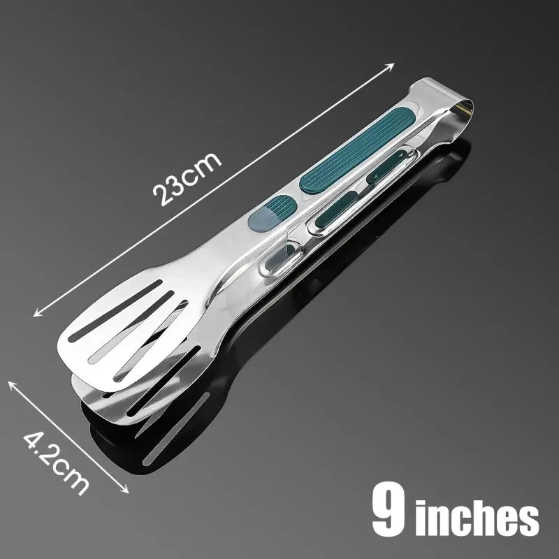 Nuevas Pinzas de Acero Inoxidable para Alimentos, Pinzas para Carne, Ensaladas, Pan, Pinzas para Barbacoa, Pinzas Antideslizantes para Buffet, Utensilios de Cocina, Accesorios de Cocina