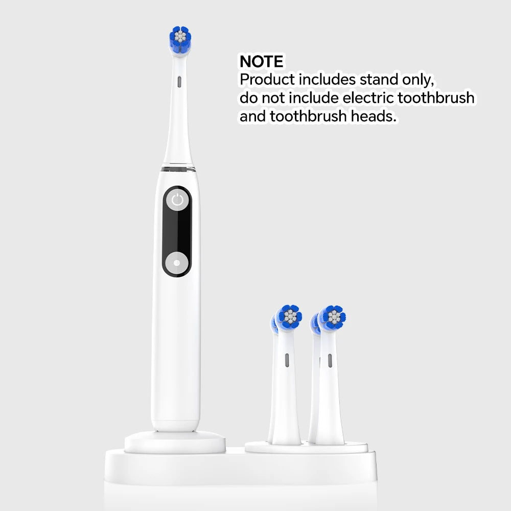 Soporte/Portacepillos de Dientes y 4 Cabezales de Repuesto Compatibles con los Cepillos de Dientes Eléctricos Oral B iO 2 3 4 5 6 7 8 9 10