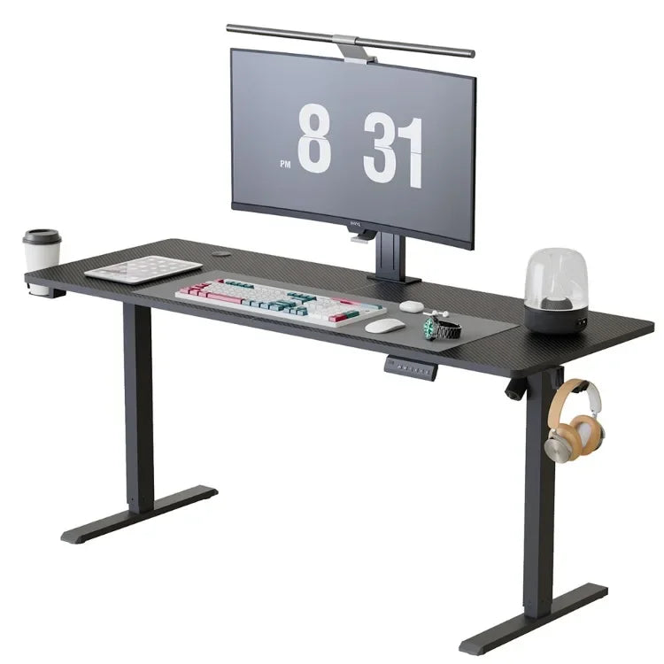 Escritorio eléctrico para ordenador, mesa ergonómica con altura ajustable para sentarse y ponerse de pie, escritorio para juegos, muebles para el hogar y la Oficina