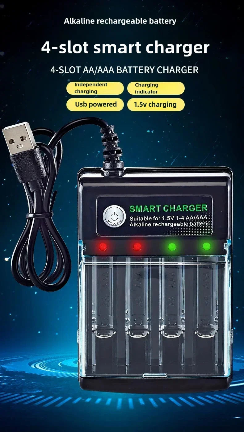 Batería AAA recargable AA Original, 1,5 V, AA 9800mAh/AAA 8800mAh para reloj, Radio, videojuego, cámara Digital, cargador AA AAA