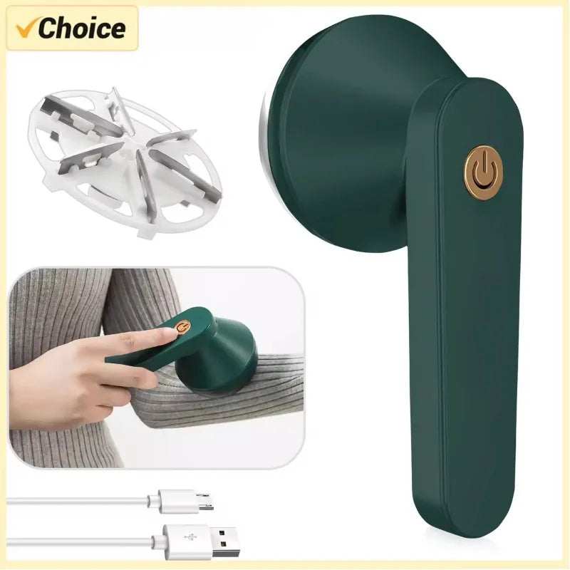 Recortadora de bolas de pelo, afeitadora de tela, removedor de pelusa, diseño mejorado de 6 cuchillas, afeitadora recargable para viajes, hogar, carga tipo C