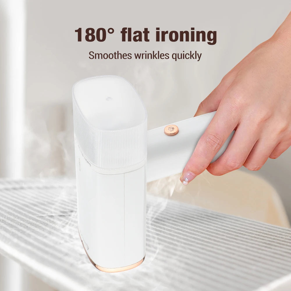 Plancha de vapor portátil de mano, Mini vaporizador plegable de 1000W para colgar ropa, planchado en seco y húmedo para viaje en casa