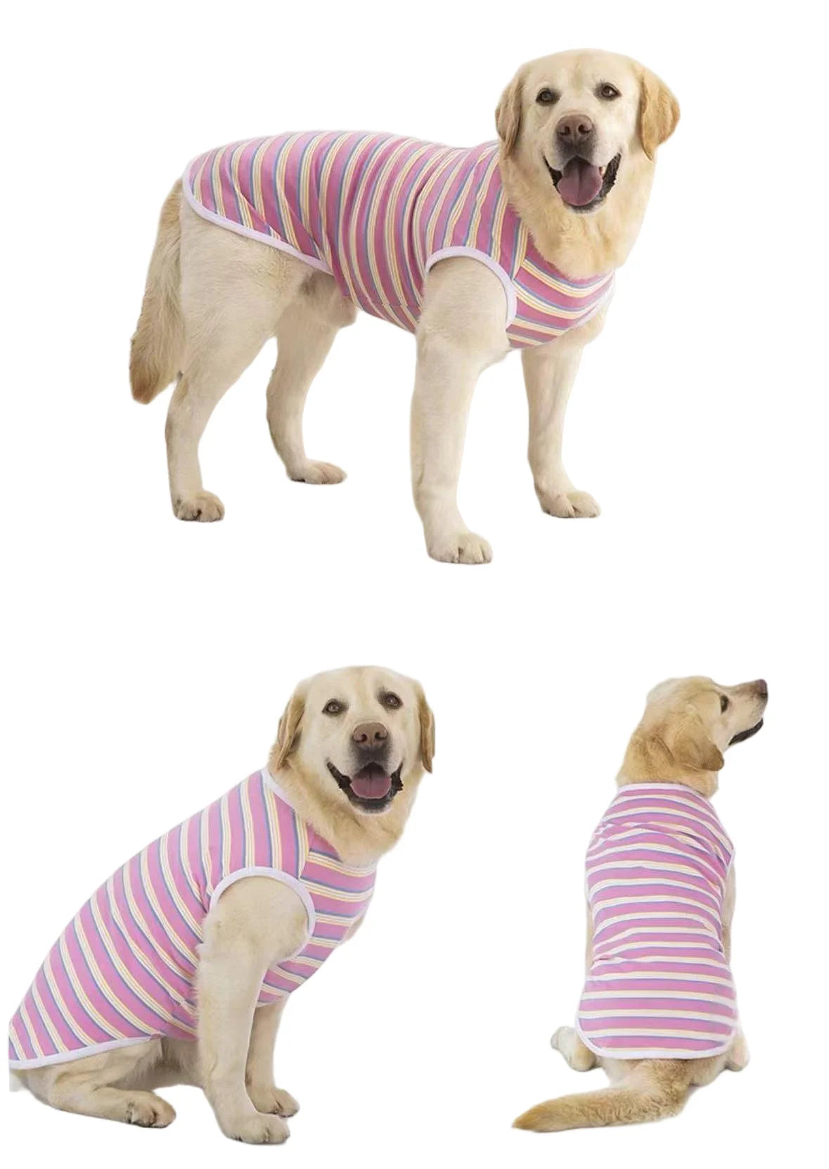 Chaleco sin mangas de verano para perros medianos y grandes, pijamas de verano para mascotas y ropa para el hogar, que se puede aplicar a varios medianos y