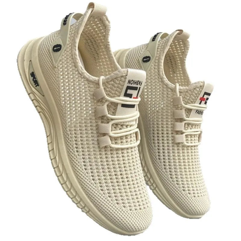 Zapatillas Deportivas Casuales Transpirables para Hombre, Primavera 2025, Nuevas con Superficie de Malla, Estilo Coco, para Deportes al Aire Libre, Ligeras y Cómodas