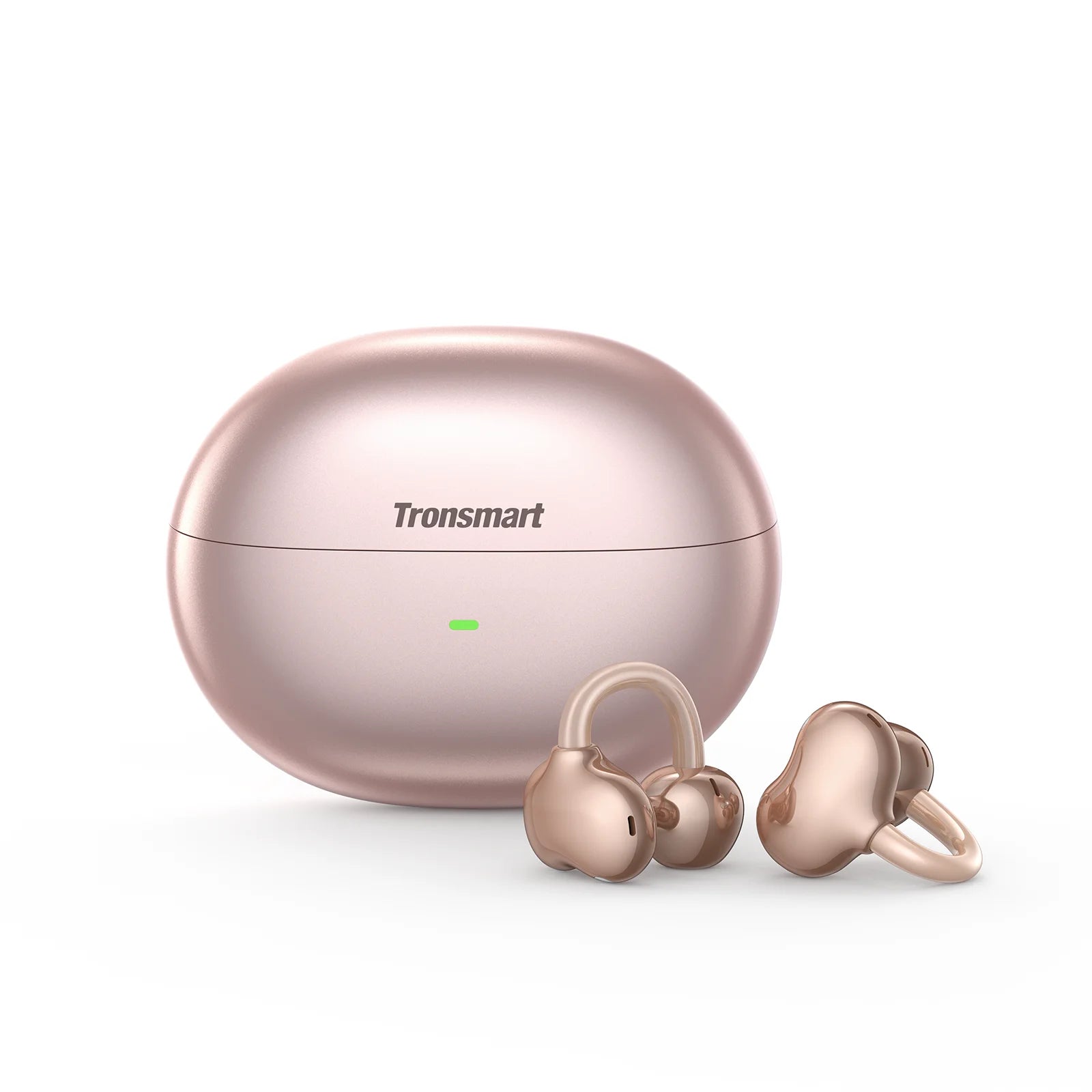 Tronsmart audífonos bluetooth OpenFly Clip con clip, Bluetooth 6.0, micrófono dual con IA, cancelación de ruido ambiental (ENC), ajuste flexible de titanio, 4,11 g, choice para correr