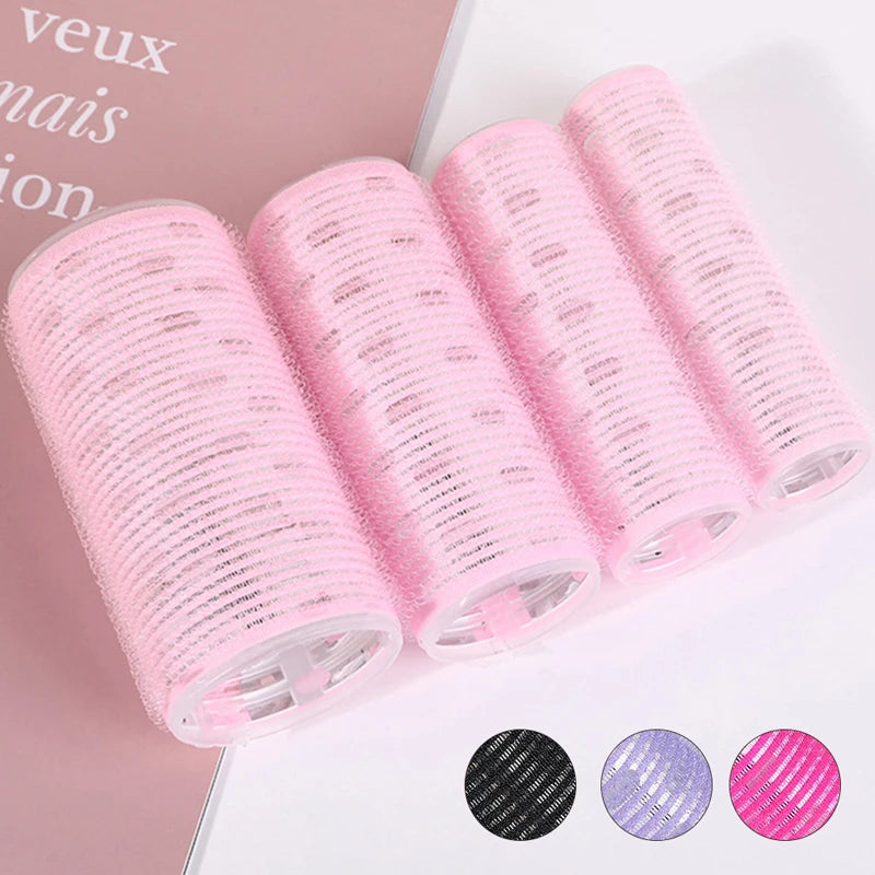 1 Uds. Rodillos para el cabello con agarre automático, rizador perezoso, cinta rizadora de seda, rodillo para el cabello, varilla rizadora sin calor, herramientas de estilismo para el cabello