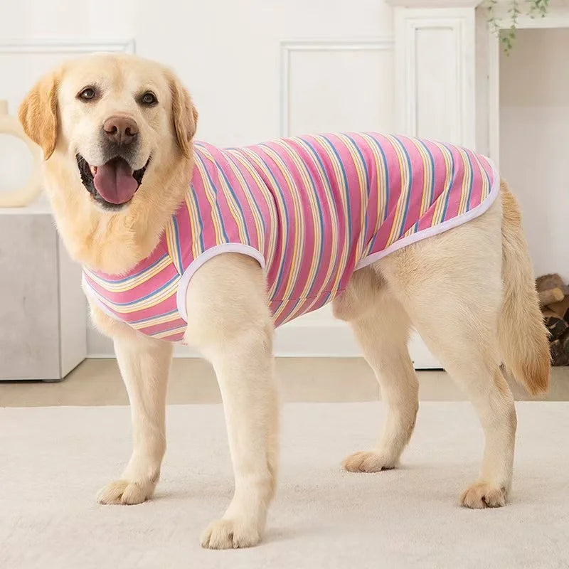 Chaleco sin mangas de verano para perros medianos y grandes, pijamas de verano para mascotas y ropa para el hogar, que se puede aplicar a varios medianos y