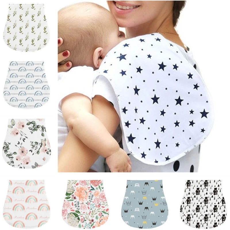 Paños de Bebé de 2 Capas, Baberos Absorbentes para Recién Nacidos, Baberos de Algodón Suave para Bebés, Regalo para Baby Shower