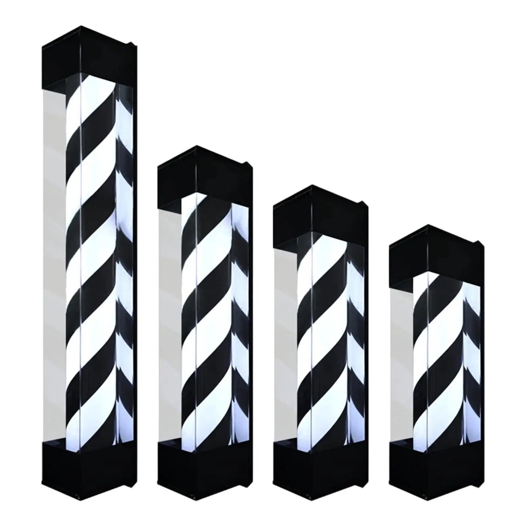 Luz de poste de peluquero, señales giratorias de peluquería, lámpara de peluquería giratoria LED de luz de barbería,