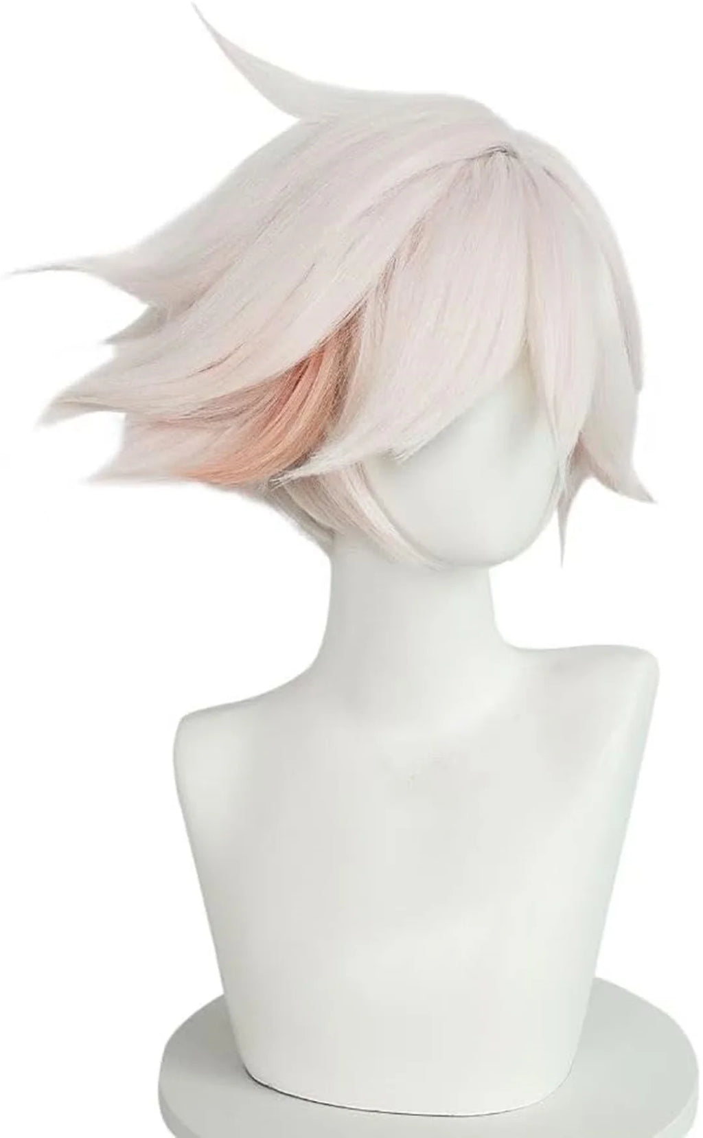 Peluca Angel Dust Cosplay, peluca rosa claro del partido del anime de Halloween