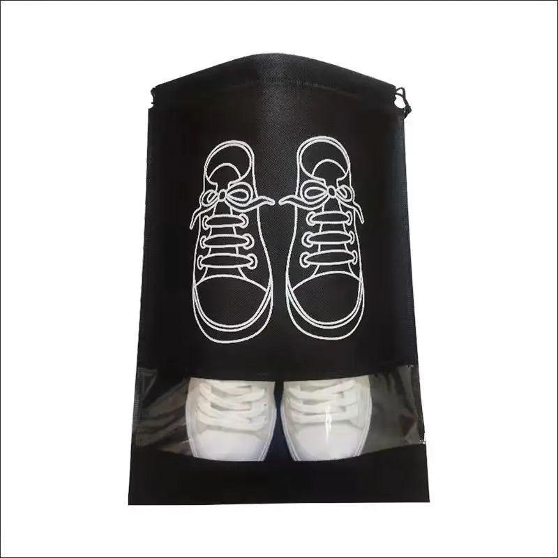Organizador de zapatos Visible, bolsa de almacenamiento con cordón no tejido grueso a prueba de polvo, bolsa de viaje para ropa, bolsos de almacenamiento, 1/3/5 Uds.