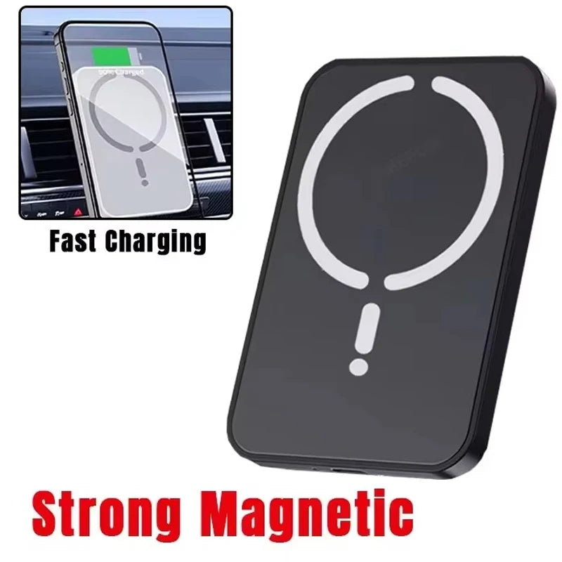Cargador Inalámbrico Magnético para Coche, Soporte para Teléfono con Salida de Aire para iPhone 17 16 15 14 13 12 Pro Max, Estación de Carga Rápida Inalámbrica para Coche