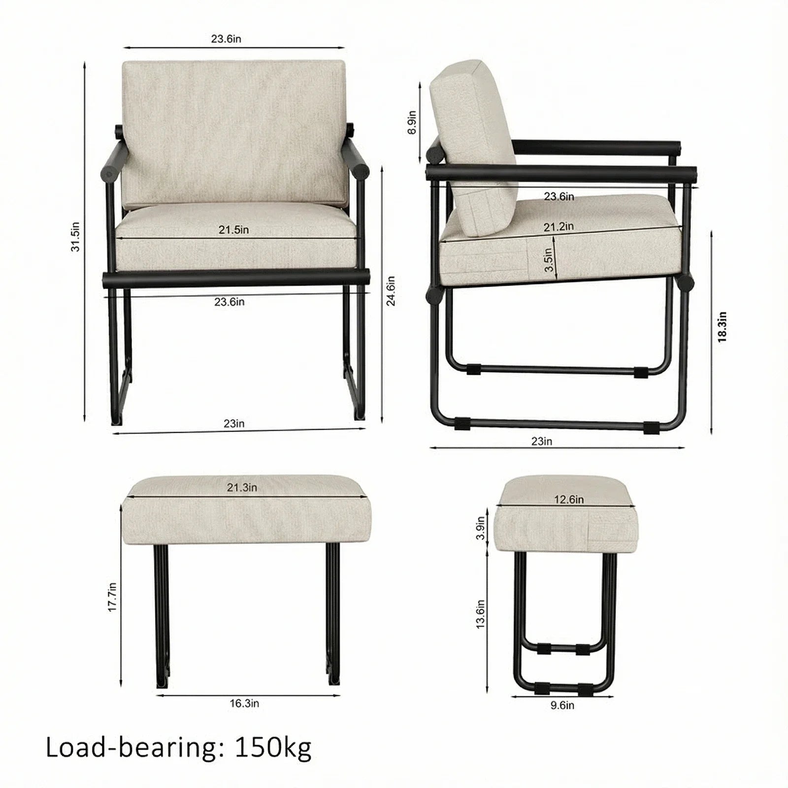 Silla de sala de estar con reposabrazos decorativo, sillón con marco, sofá individual, dormitorio de diseño, balcón, muebles estéticos