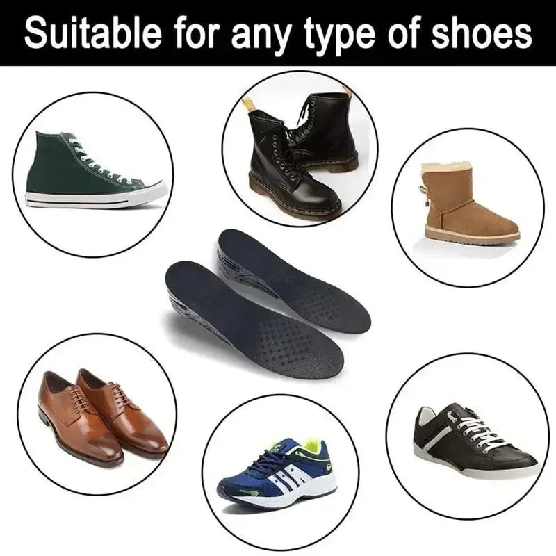 Plantilla de elevación de cojín de zapato de aire para hombres y mujeres, plantilla Invisible Variable de 3-9cm, plantillas para aumentar la altura, almohadilla de soporte más alta de corte ajustable