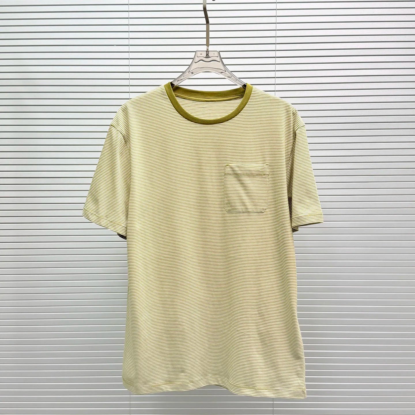 Camiseta a rayas de manga corta con cuello redondo de alta calidad, nueva colección 2026, informal y cómoda, para mujer, verano, xy26519169