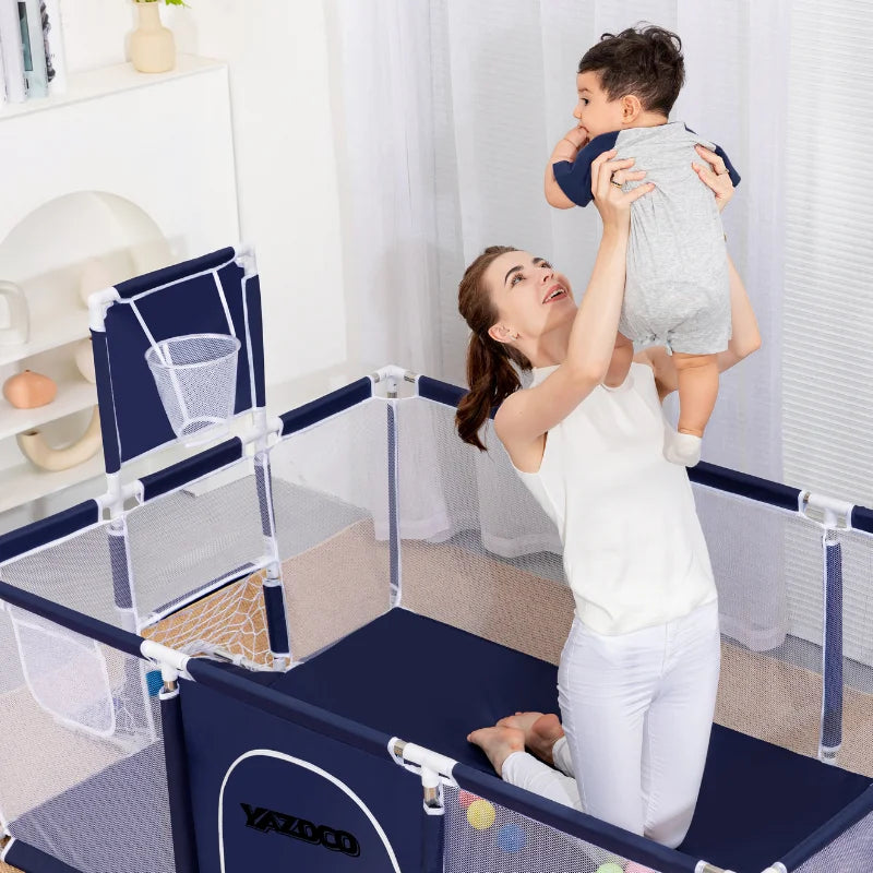Parque infantil para bebés, recién llegado, parque infantil para bebés de 6 meses a 6 años, parque infantil para niños, valla de seguridad interior para bebés