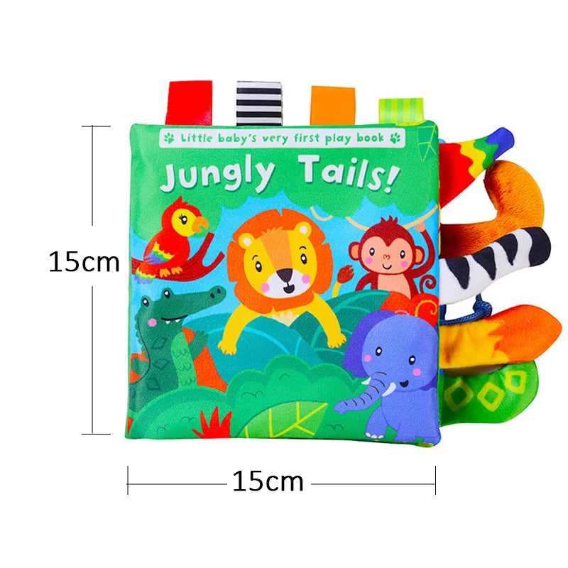 Libros suaves para bebés, juguetes 3D con tacto y sensación de tela arrugada, libros para bebés, niños, tacto y sensación arrugada, regalos para niños pequeños