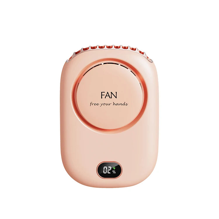Ventilador portátil para colgar en el cuello, miniventiladores de refrigeración para la cintura, ventilador deportivo recargable por USB sin aspas, 1800mAh para deportes al aire libre y viajes