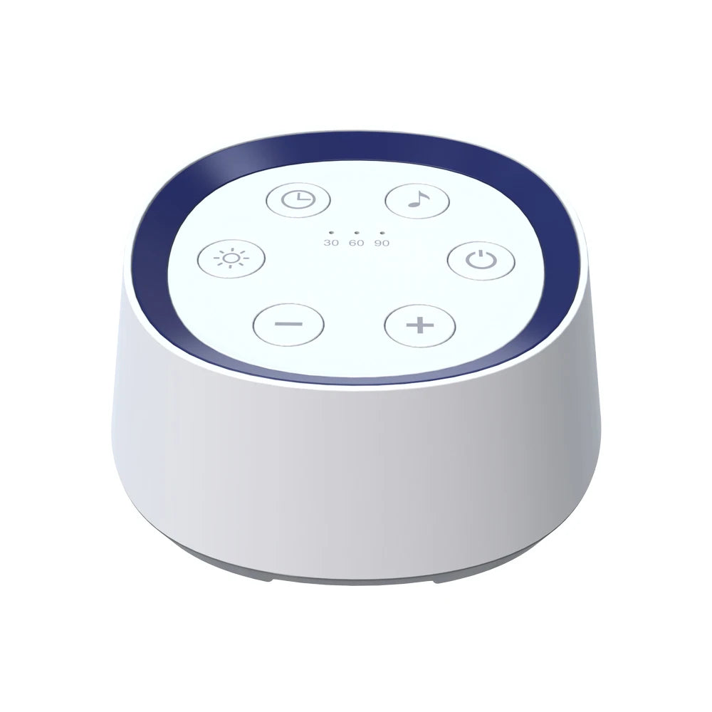 Máquina Portátil de Ruido Blanco para Bebés/Niños, 24 Sonidos Relajantes, Luz Nocturna, Temporizador, Recargable, Ayuda para Dormir Bebés y Calmante Infantil