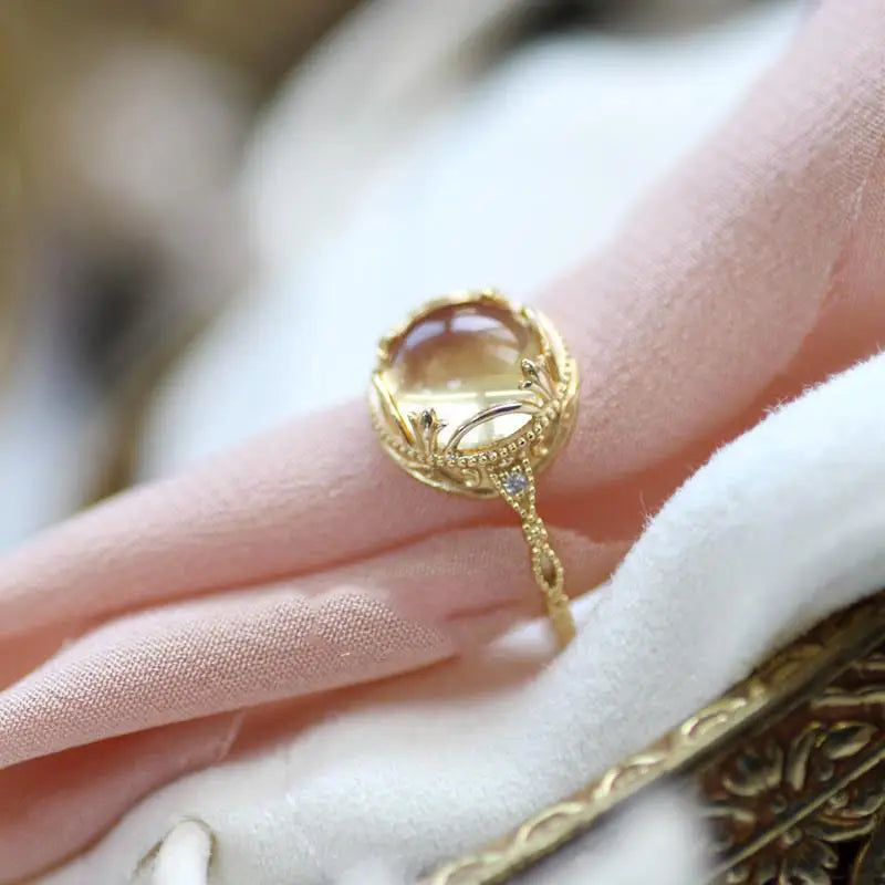 Anillo de Ópalo de Plata de Ley 925 para Mujer, Ajustable, para el Dedo Índice, Diseño Simple y Elegante, Joyería de Alta Gama, Regalo