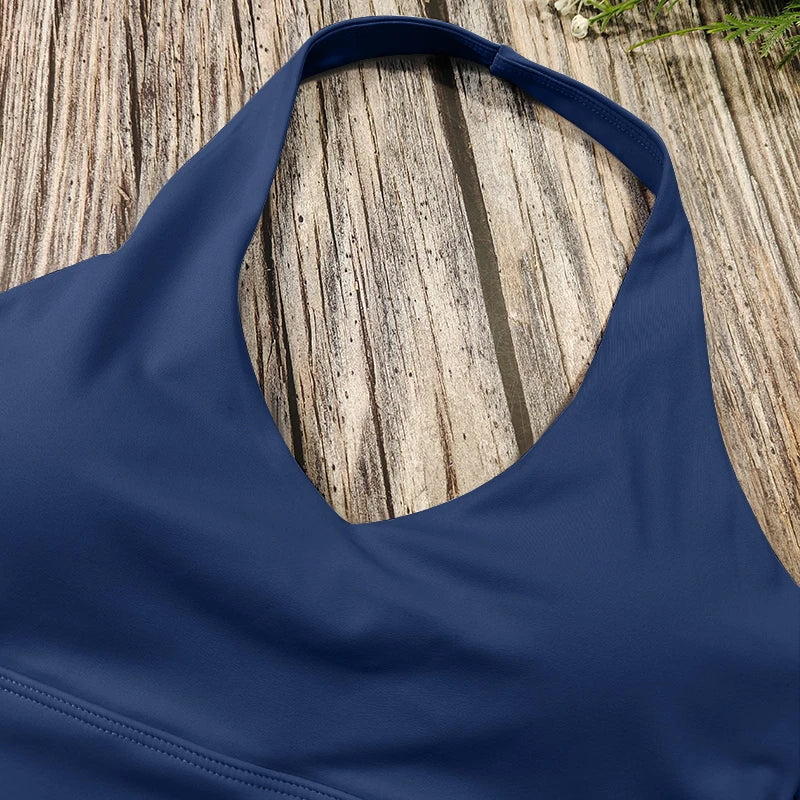 Conjunto de Yoga de 2 piezas para mujer, ropa deportiva de entrenamiento, ropa de gimnasio, Top corto de manga corta, mallas de cintura alta, trajes deportivos
