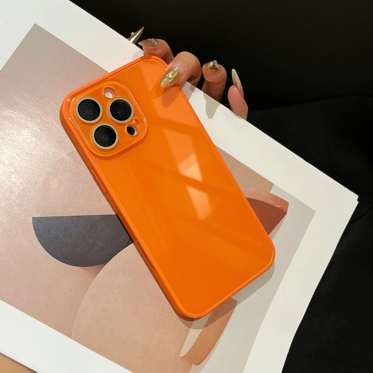 Funda de teléfono todo incluido Backplane de vidrio templado de lujo para iPhone 17 16 15 14 13 12 11 Pro Max cámara protege la cubierta sencilla