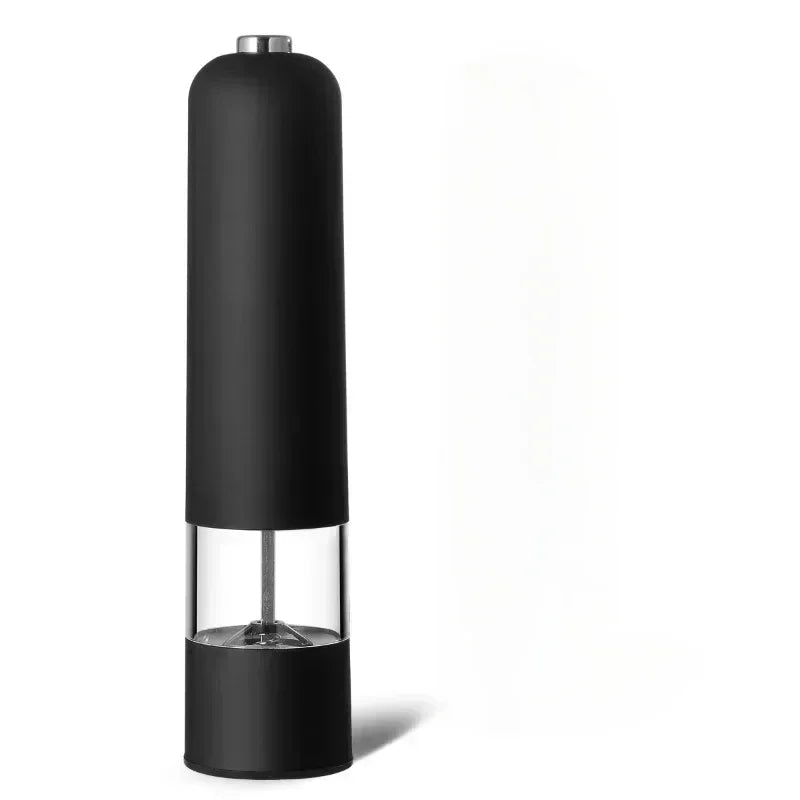 Molinillo eléctrico automático de pimienta y sal con luz LED, molinillo de especias de aspereza ajustable, herramienta de cocina