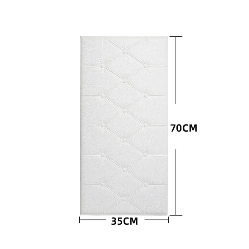 Papel Tapiz Autoadhesivo 3D, Almohadilla de Pared Anticolisión, para Dormitorio Infantil, Sala de Estar, Almohadilla de Espuma Suave, Decoración del Hogar