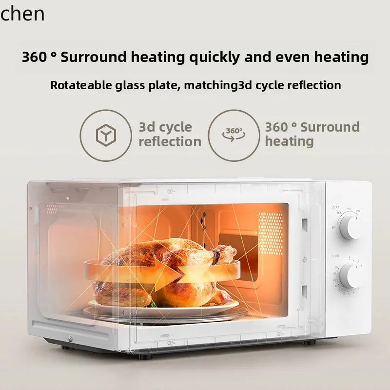 Horno microondas KX, barbacoa de ondas de luz, horno de sincronización multifunción mecánico pequeño de gran capacidad para el hogar integrado