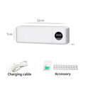 Esterilizador de cepillo de dientes eléctrico esterilización de cepillo de dientes UV con 4 ranuras recargable montado en la pared para soporte de cepillo de dientes de baño