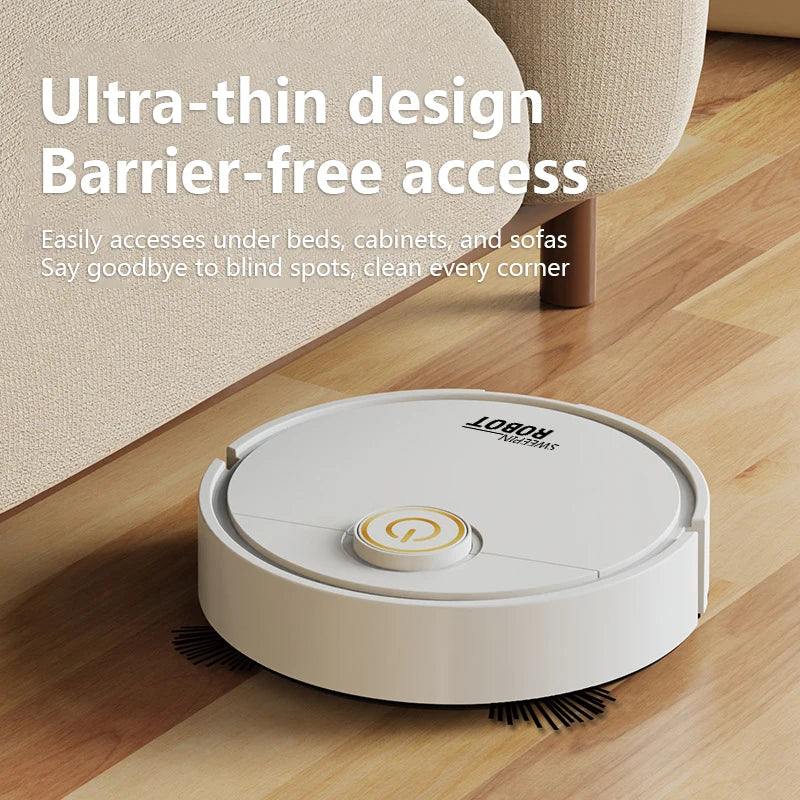 Robot aspirador de barrido inteligente 3 en 1, fregona lavable de succión fuerte de 6000pa para pelo de mascotas, suelo duro, Ideal para el hogar y la cocina