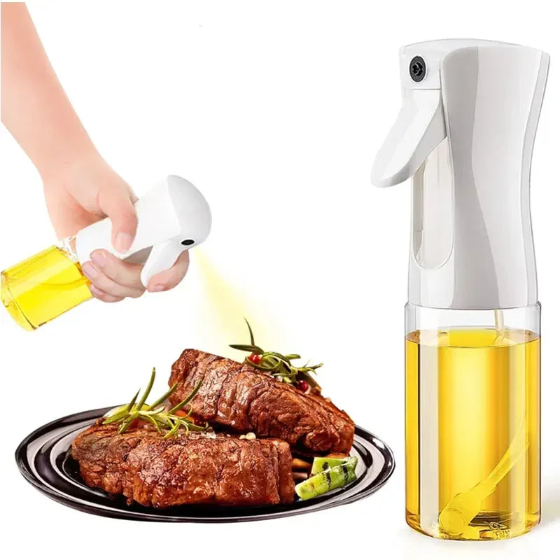 Botella pulverizadora de aceite de plástico para el hogar, botella pulverizadora de aceite o cepillo de aceite, nebulizador, relleno de niebla, cocina, barbacoa de doble uso, 200/300/500ml