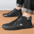 Botas de hombre, zapatos informales de invierno para motocicleta, zapatillas altas impermeables, calzado de lujo, 2023