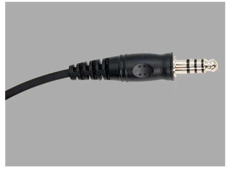 Cable adaptador de resorte de repuesto DIY para auriculares de helicóptero U174/U adaptador de auriculares Cable de Audio de resorte accesorios para auriculares