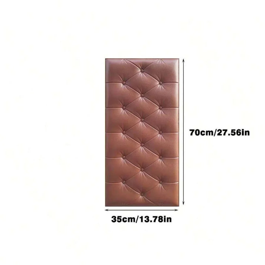 Pegatinas de pared 3D, papel tapiz autoadhesivo grueso Tatami, alfombrilla de pared anticolisión, cojín de espuma suave para dormitorio de niños y sala de estar