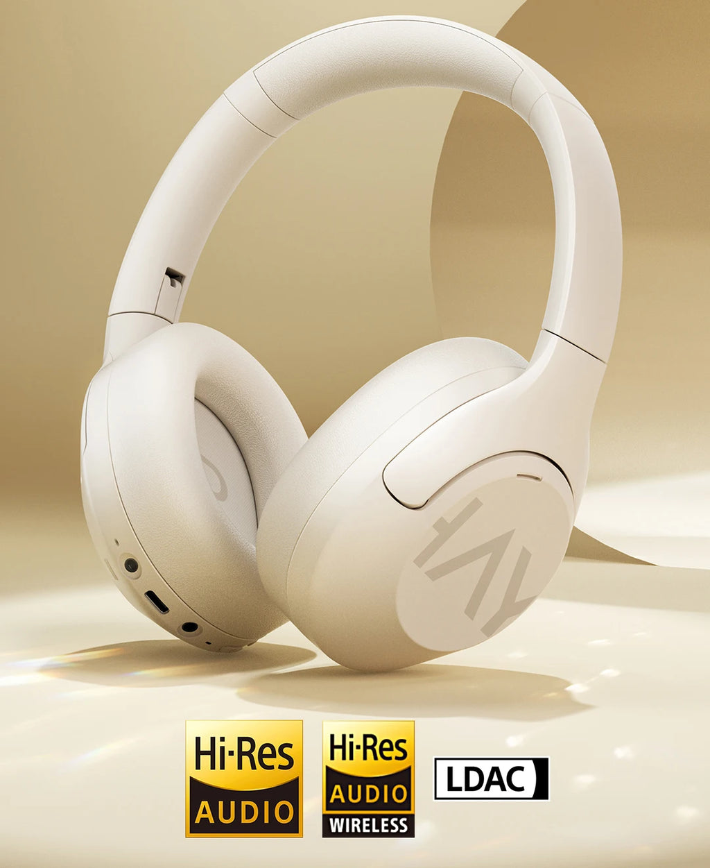 HAYLOU S30 Auriculares Inalámbricos Bluetooth 5.4 43dB Auriculares Adaptativos con Cancelación de Ruido 40mm Driver 80H Playtime